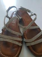 Tamaris 38 Riemchen Sandalen, Silber Sandalen,Touch It-Fußbett Nordrhein-Westfalen - Schwerte Vorschau