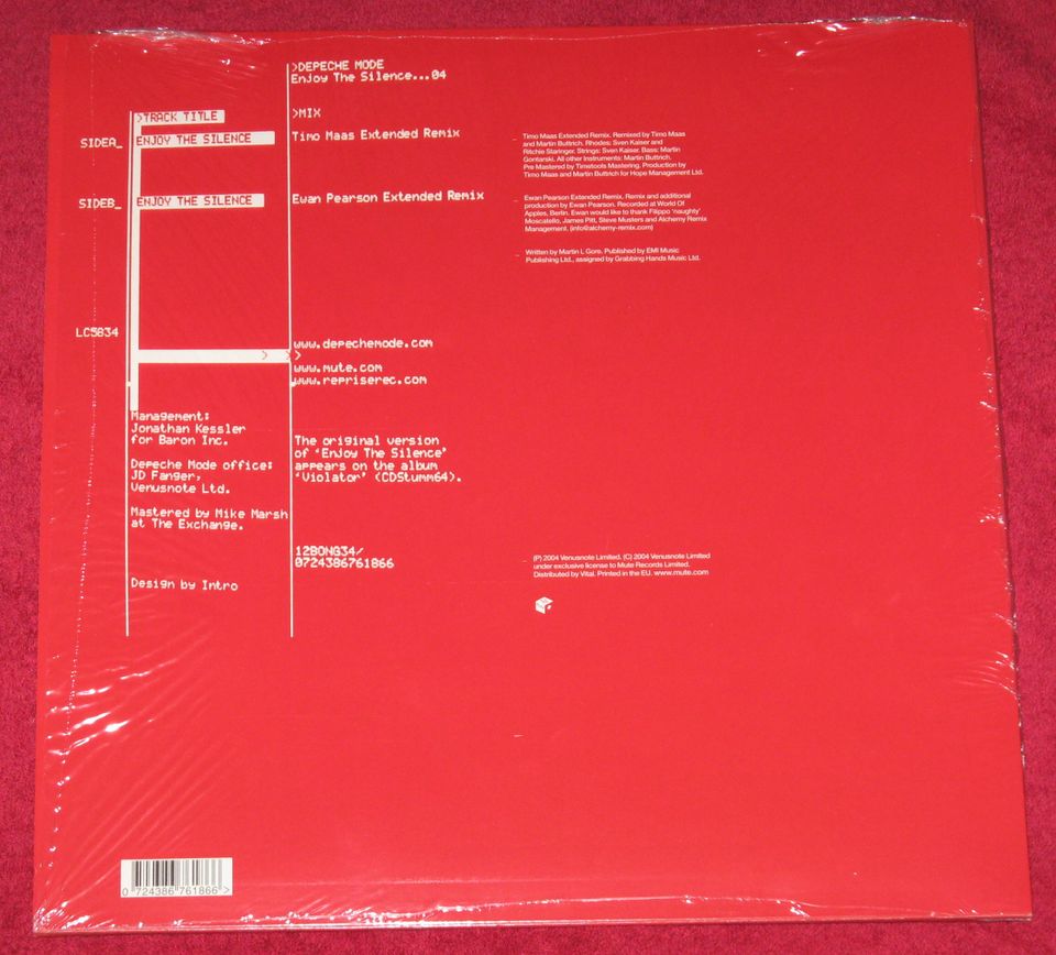 Depeche Mode Enjoy The Silence 04 Remix DM Gahan Gore Vinyl in Sulzbach a. Main
