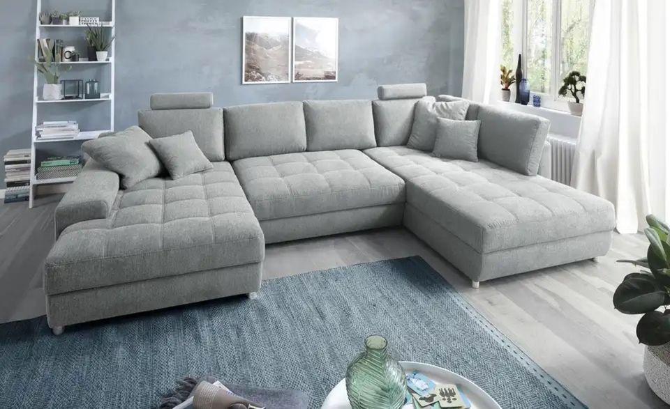 große Sofa/Wohnlandschaft U-Form grau in Berlin