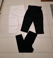 Umstandsmode Capri H&M Mama Gr 42 L weiß schwarz Brandenburg - Hohen Neuendorf Vorschau