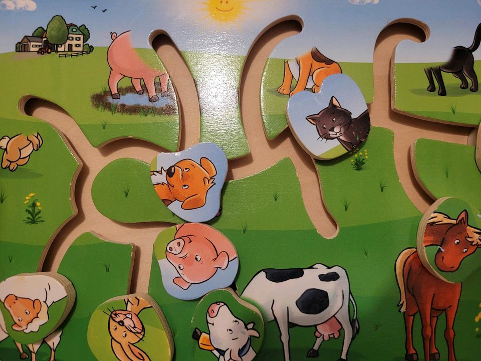 ♥️ Schiebe Spiel Baby Spiel Tiere Lernspiel in Meßkirch