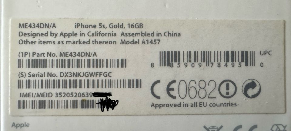 Apple iPhone 5s 16GB Gold in Braunschweig