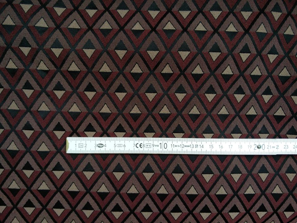 Stoff – Nähen – Elastischer Stoff mit Rauten in braun, schwarz in Leverkusen