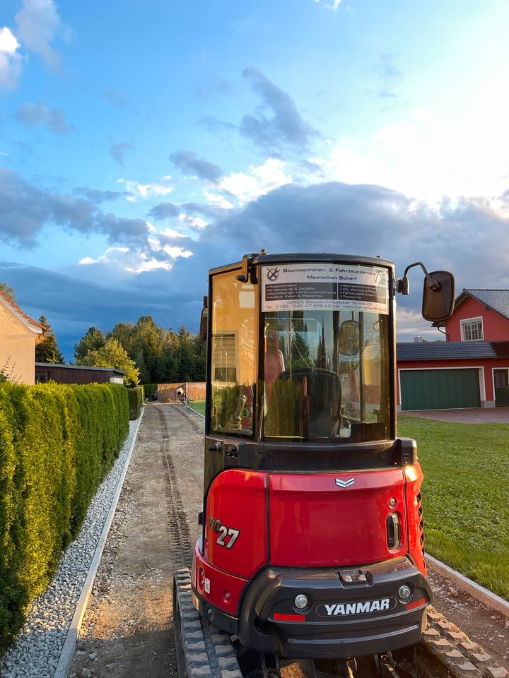 Minibagger Vermietung Yanmar Vio 27 Tiltrotator mieten/leihen in Bautzen