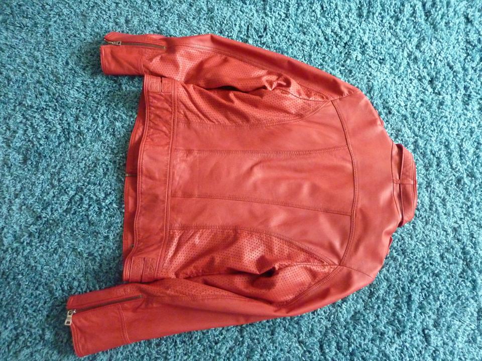 Damen Lederjacke, Biker Style, Jilani Collection, Vintage Rot in Sankt Goar