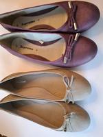 2 Ballarina Schuhe  lila und grau Größe 40 Saarland - Freisen Vorschau