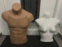 Männer Torso beige Schaufensterpuppe, Halbschale Damen Torso weiß Bayern - Augsburg Vorschau