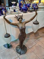 Lampe Bronze-Look "Frau mit zwei Leuchten" 87cm Bayern - Weßling Vorschau