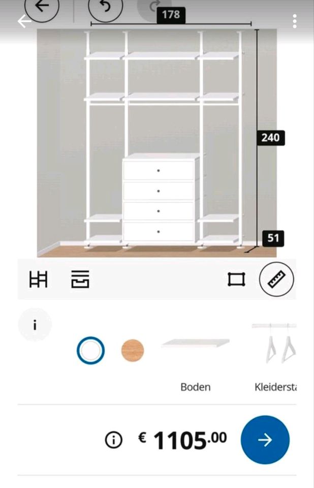 Preisreduzierung!!! IKEA Kleiderschrank Elvarli in Sömmerda