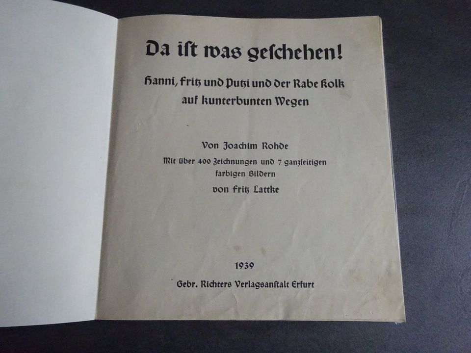 Da ist was geschehen, Original von 1939, Joachim Rohde in Vohenstrauß