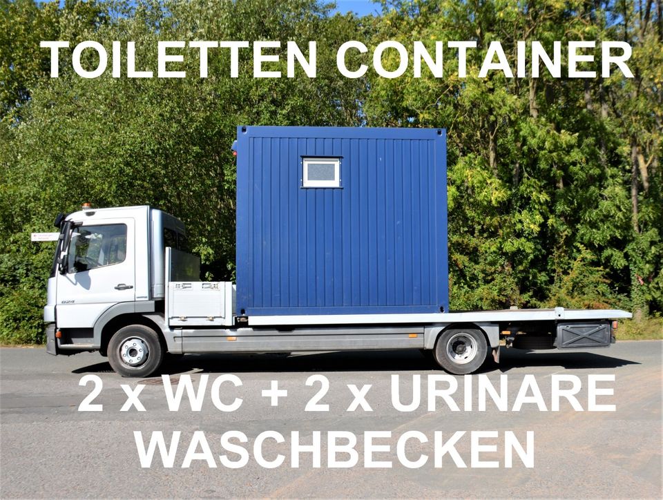 WC TOILETTEN SANITÄR CONTAINER 2 x WC 2 x URINARE  Bj.2012 in Hessisch Oldendorf
