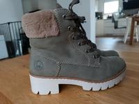 Wie neu Rieker Stiefelette 38 Khaki braun Fell Lammfell Bayern - Schwarzach am Main Vorschau
