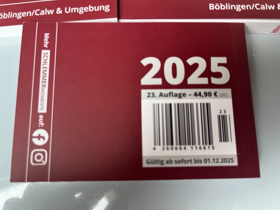 Schlemmerblock Böblingen/ Calw & Umgebung 2025 in Stuttgart