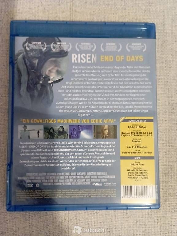 Risen - End of Days Bluray wie neu! in Weil am Rhein