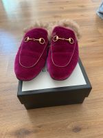 Gucci Princetown Slipper Fell Samt Fuchsia 40 Niedersachsen - Burgdorf Vorschau