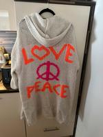 Italy Strickjacke Love & Peace lang Neon XL XXL 40/42/46/48 overs Bayern - Waldkirchen Vorschau