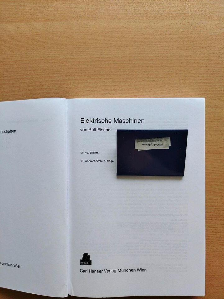 Lehrbuch Elektrische Maschinen Rolf Fischer 10. Aufl. 1999 in Spremberg