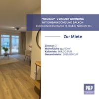 *Neubau* - 2 Zimmer Wohnung mit Einbauküche und Balkon - Mieten -Nürnberg Nürnberg (Mittelfr) - St Leonhard Vorschau