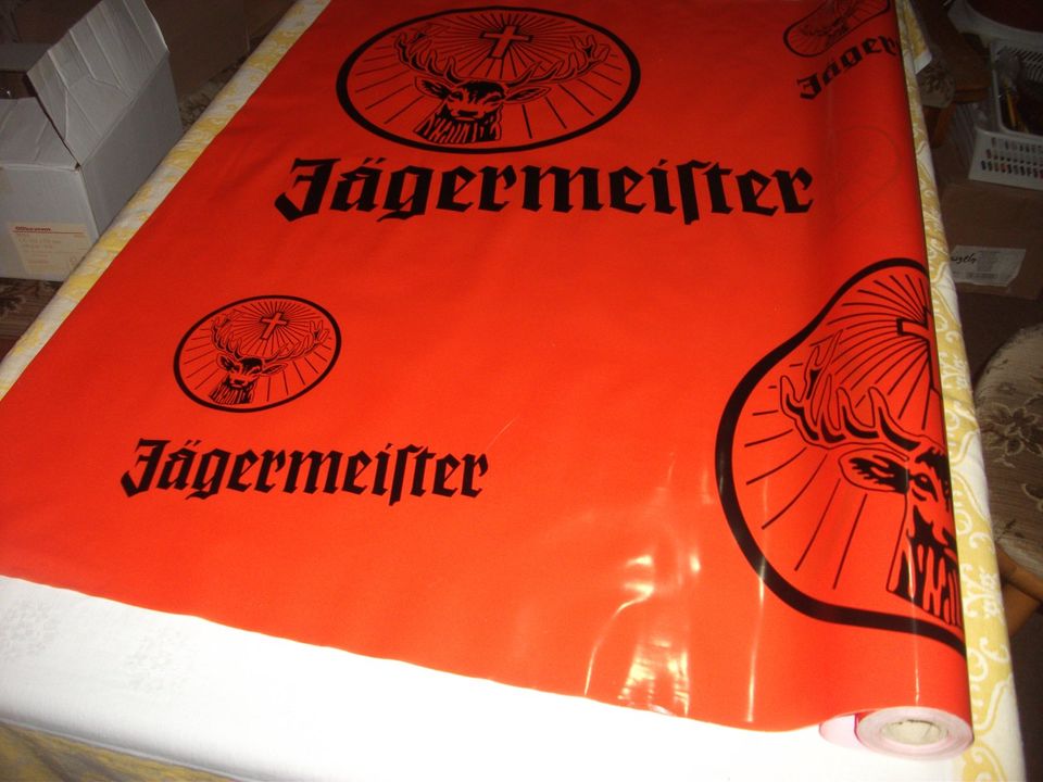 Jägermeister - Tischdecke,  Dekorfolie, 1 Rolle  10 m x 0,88 m in Torgelow