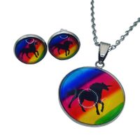 Schmuckset Einhorn Kinder Ohrstecker/Clips & Halskette Regenbogen Lindenthal - Köln Sülz Vorschau