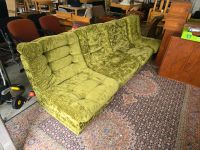 Vintage 70er Sessel Sofa mid modern grüne Plüsch modulares Dortmund - Innenstadt-Nord Vorschau