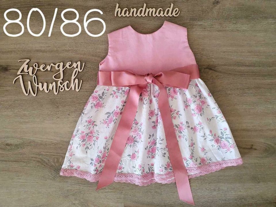 Neu Handmade Baby*kleid 74/80 Taufkleid mit Spitze Rosa Hochzeit in Wetter (Ruhr)