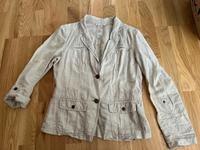 Blazer Jacke Gr. 38 beige leicht Leine V-Ausschnitt Knöpfe Bayern - Simbach Vorschau