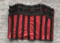 Corsage Top Bustier Korsett Gothic rot Netz schwarz Gr. 38 neu Bayern - Hersbruck Vorschau