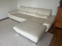 Creme weiße Leder Couch Hessen - Hofheim am Taunus Vorschau