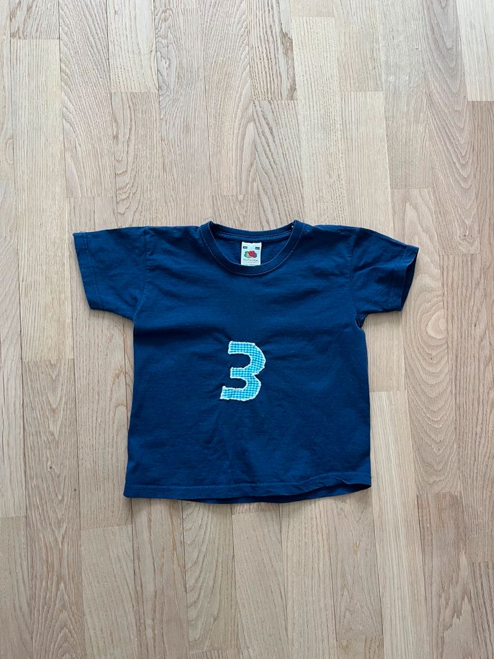 Shirt 3. Geburtstag blau Gr. 98-104 in Hamburg