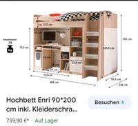 Hochbett Kinderbett Schreibtisch Hessen - Allendorf Vorschau