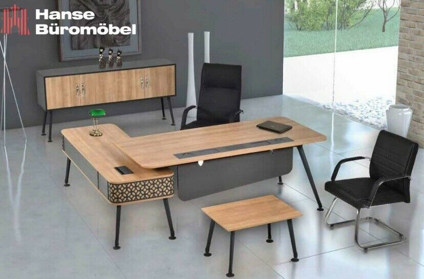 Inter-Boss Büromöbel Tisch Schrank Büro Komplett Set Design Möbel in Glinde