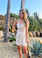 Kleid Maje S 36 braun beige Creme Damen Minikleid Beach Leinen München - Milbertshofen - Am Hart Vorschau