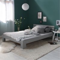 Bett Holzbett Futonbett Doppelbett Holz Grau 120x200 NEU 042-Dü Düsseldorf - Heerdt Vorschau