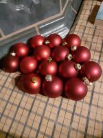 Rote Kugeln, Tannenbaumkugeln, Christbaumschmuck Niedersachsen - Stadthagen Vorschau