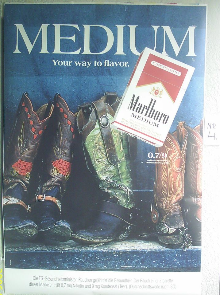 MARLBORO - REVAL - Zigaretten Werbeposter 118cm x 175cm in Neuburg a.d. Donau