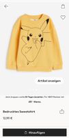 *NEU* Pikachu Sweatshirt H&M Gr. 98 Sachsen-Anhalt - Magdeburg Vorschau