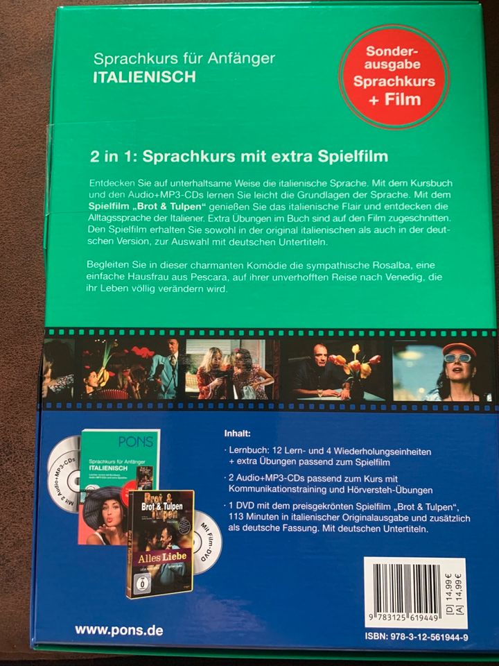 Italienisch Sprachkurs für Anfänger PONS Brot Tulpen in Marktoberdorf