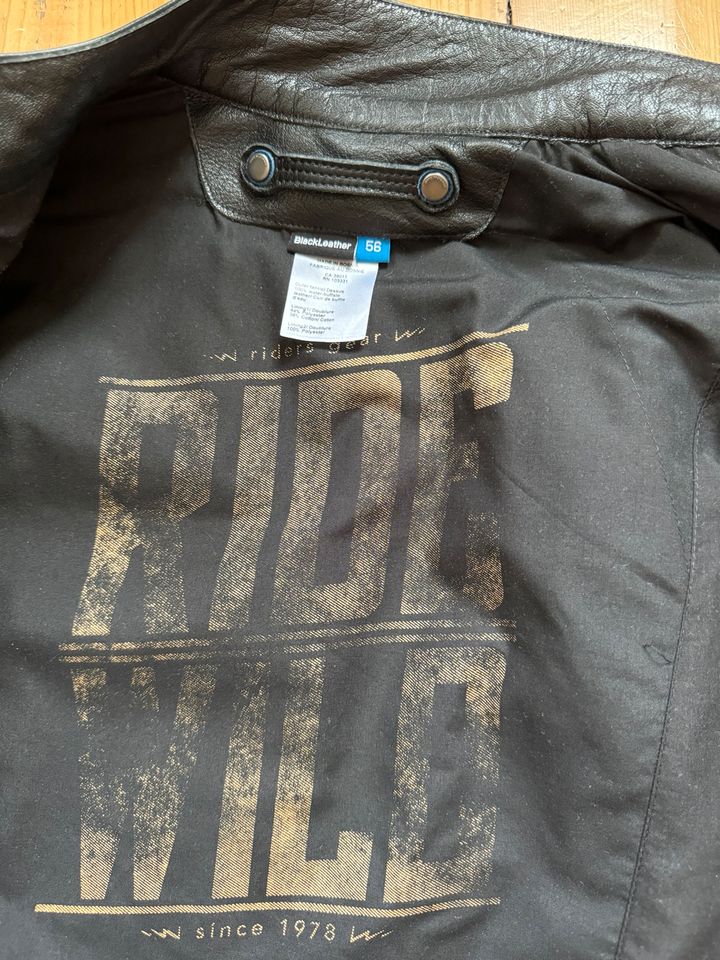 ❗️ORIGINAL BMW MOTORRADJACKE BÜFFELLEDER SCHWARZ GRÖSSE 56 ❗️ in Dresden