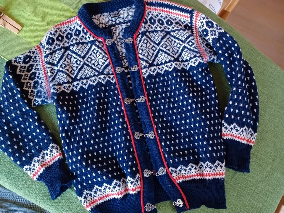 Dale of Norway dicke Strickjacke Skijacke Blau Jacke in Coburg