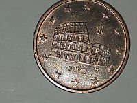 5 Euro Cent Münze - Jahr: 2002 - Italien -  Kolosseum aus Rom Hessen - Biblis Vorschau