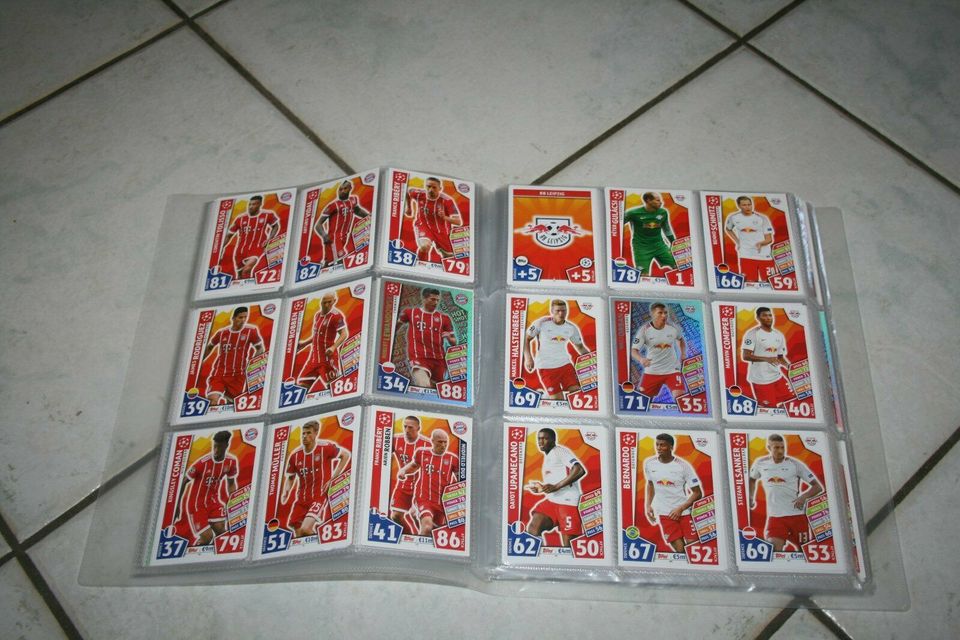 Match Attax Champions League 2017/2018 Sammelmappe komplett in Romrod