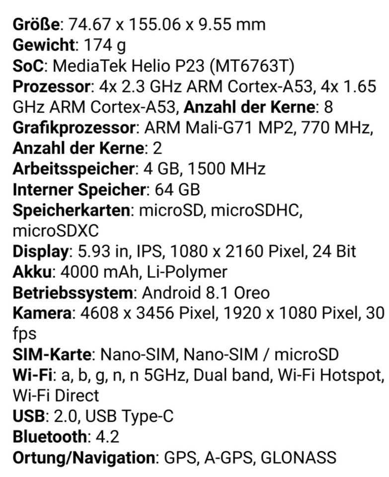 Smartphone Cubot R 19 in Schmelz