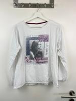 weißes Langarmshirt m. Print (Esprit / Gr. 40) Niedersachsen - Burgdorf Vorschau
