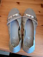 Rieker Ballerina Glitzer Gr. 39 Bayern - Burtenbach Vorschau
