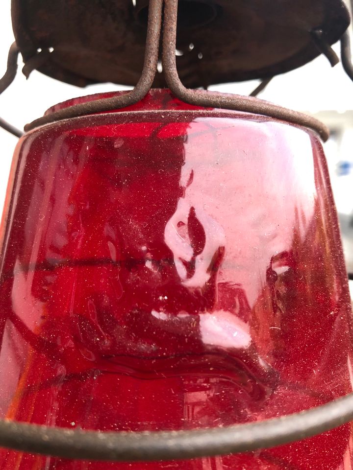 Sturmlaterne Sturmlampe Petroleumlampe Cuirass Glas Feuerhand in München