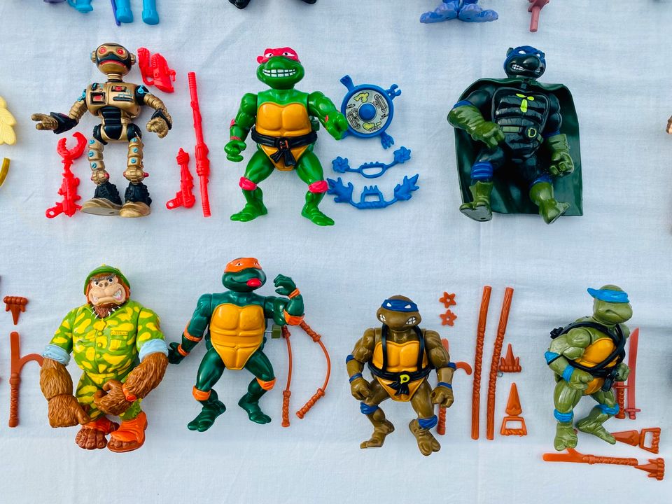 TMNT Sammlung Turtles/ Original Toyline / 1989 / BANDAI Playmates in Dietenhofen