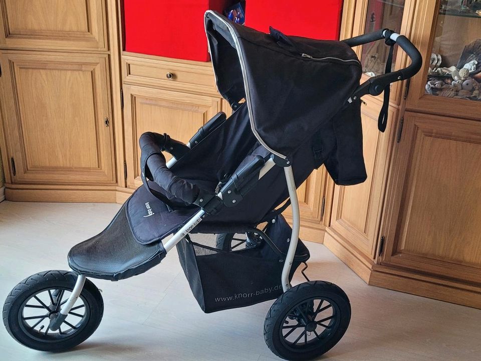 knorr-baby Joggy S mit Lufträdern, Jogger Kinderwagen in Leipheim
