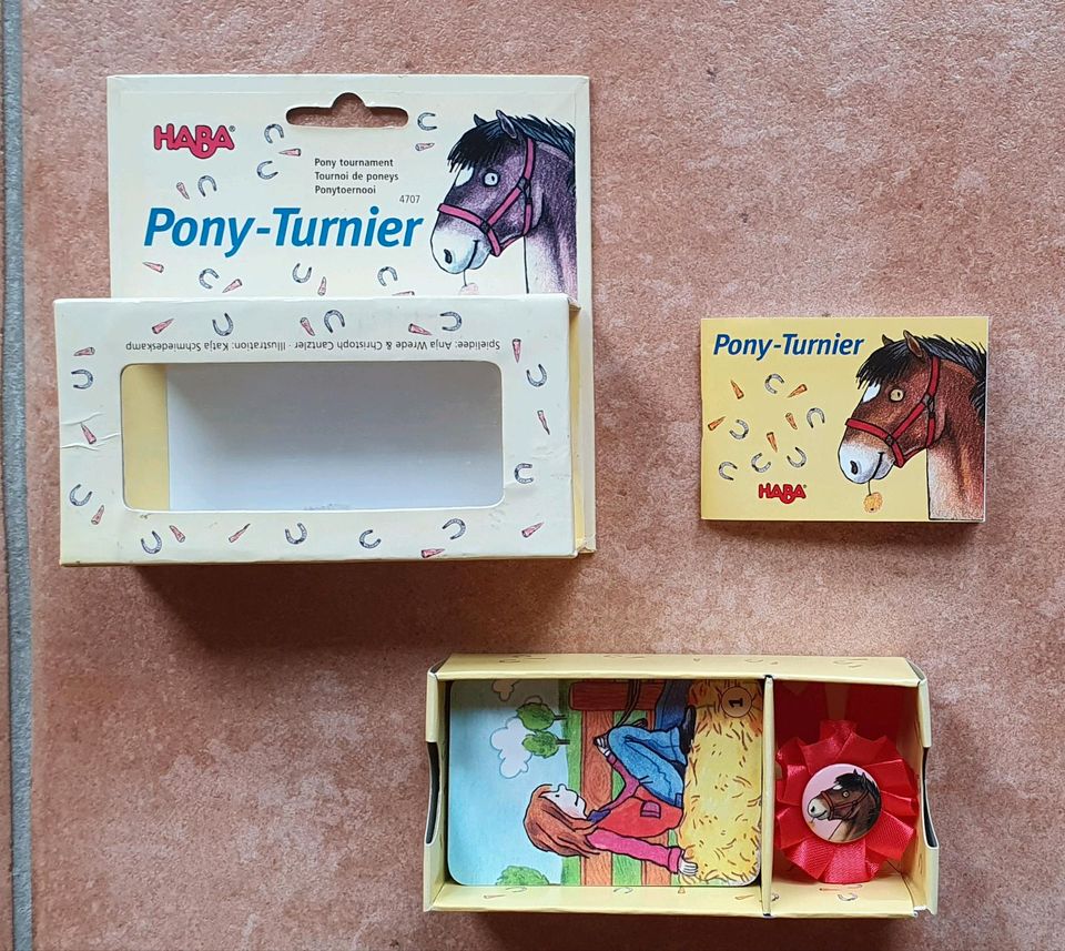 Haba PONY-TURNIER für 2-4 Spieler ab 6 Merkfähigkeit Pferde in Wadgassen