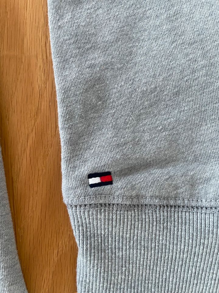 Tommy Hilfiger Pullover Hoodie Grau Logo Gr L Herren in Remscheid